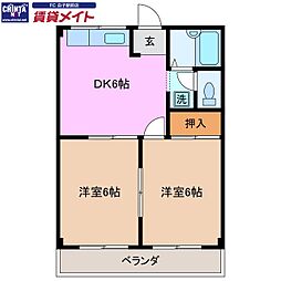 コーポ多恵 2階/-