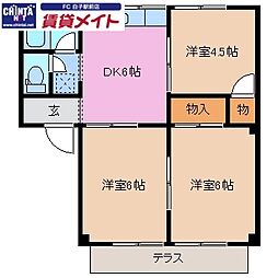 ソレイユ伊勢若松 1階/-