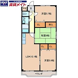 三日市TSガーデンアベニュー 2階