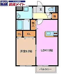 フラワーピーチパートIII 1階/-