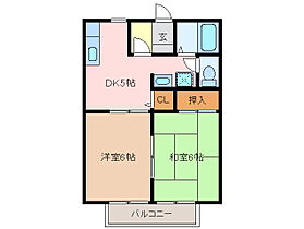 光ヶ丘コーポ北山Ｂ 202 ｜ 三重県多気郡明和町大字上村（賃貸アパート2K・2階・39.60㎡） その2