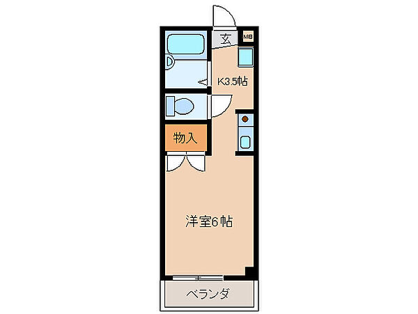 メゾンクレール 1C｜三重県伊勢市鹿海町(賃貸アパート1R・1階・26.80㎡)の写真 その2