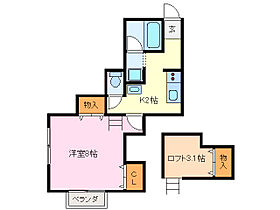 サニーヒル古市 103 ｜ 三重県伊勢市古市町（賃貸アパート1K・2階・27.90㎡） その2