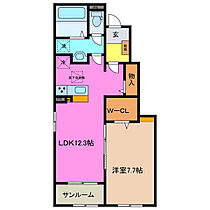 ユウア　プルメリア　Ａ 103 ｜ 三重県伊勢市中須町（賃貸アパート1LDK・1階・50.14㎡） その2