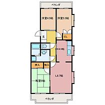 マンションカルミア 202 ｜ 三重県伊勢市御薗町上條（賃貸マンション3LDK・2階・66.11㎡） その2