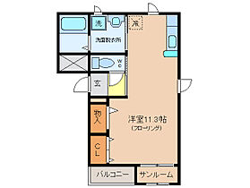 エルヴァンジュ 101 ｜ 三重県伊勢市船江３丁目（賃貸マンション1K・1階・33.41㎡） その2