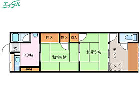 宮町マンション  ｜ 三重県伊勢市宮町2丁目（賃貸マンション2K・2階・32.40㎡） その2