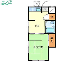 小田川ハイツ  ｜ 三重県伊勢市岡本2丁目（賃貸アパート1K・1階・25.92㎡） その2