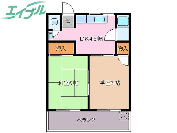 ニュー滝浪荘_間取り_0