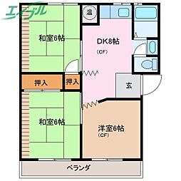 大西マンション 2階