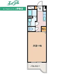 メゾンブローニュ　10 3階1Kの間取り