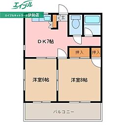 間取図画像 2DK