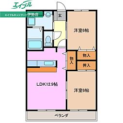 間取図画像 2LDK