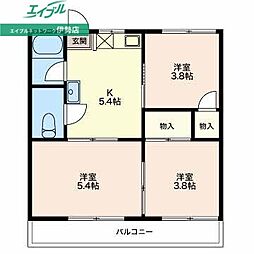 ハイツミキ 2階