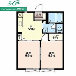 セゾンクレールF 1階