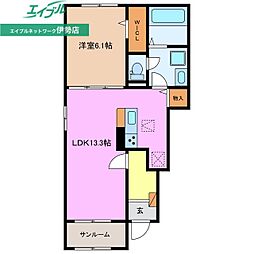 カーサ・アティラン　Ａ 1階/-