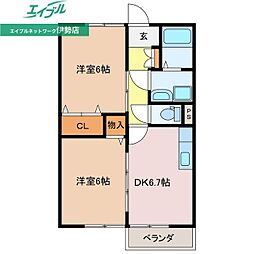 メゾン浜郷 A棟 1階/-