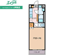 Rei 1Kの間取図画像
