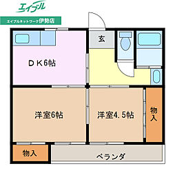 奥水マンション 1階/-