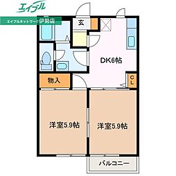 パールハウスA棟 2階/-