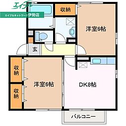 リビングタウンいせ D 2階