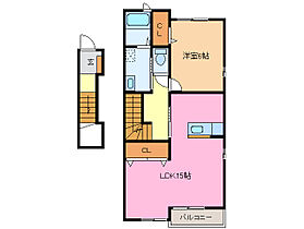 フィオーレ 201 ｜ 三重県津市一志町田尻（賃貸アパート1LDK・2階・54.67㎡） その2