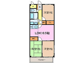 中川ファーストマンションIII 405 ｜ 三重県松阪市嬉野中川新町１丁目（賃貸マンション3LDK・4階・58.32㎡） その2