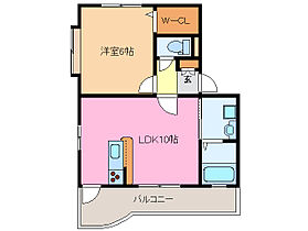 ブランフルール A201 ｜ 三重県津市一志町八太（賃貸アパート1LDK・2階・39.20㎡） その2