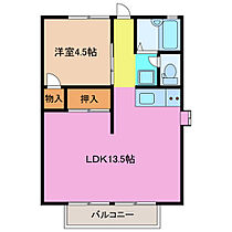 フリーエルＢ 203 ｜ 三重県津市高茶屋４丁目（賃貸アパート1LDK・2階・39.23㎡） その2