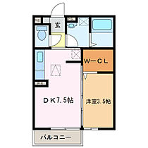 スプランドゥール　Ａ 105 ｜ 三重県津市高茶屋小森上野町（賃貸アパート1DK・1階・29.25㎡） その2