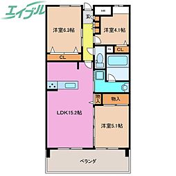 間取図画像 3LDK