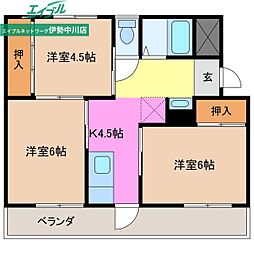 ヴィラナリー津　B棟 4階