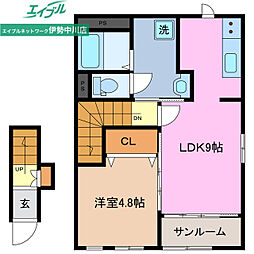間取図画像 1LDK