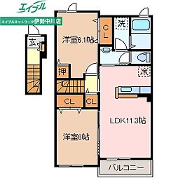 ジャン　プレッソ　Ａ 2階