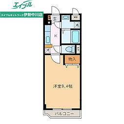 メゾン・ド・ルミエール 1Kの間取図画像