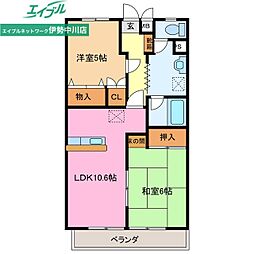 ハイム中川II 1階/-