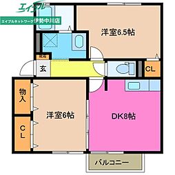 コスモスハウス E 2階/-