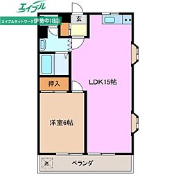 ハイム中川I 3階/-