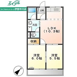 シルキータウンC 2階