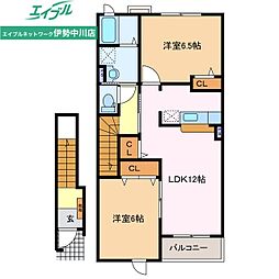 サンライフ イン B棟 2階/-
