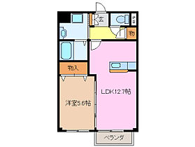 ルーチェ塚本 101 ｜ 三重県松阪市塚本町（賃貸アパート1LDK・1階・44.83㎡） その2