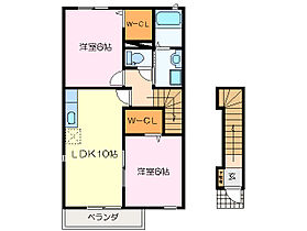 メゾンサンパティーク　I棟 201 ｜ 三重県多気郡明和町大字明星（賃貸アパート2LDK・2階・54.85㎡） その2