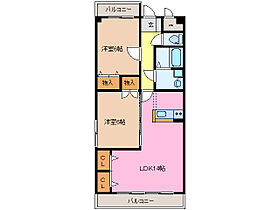 マイタウン松阪 107 ｜ 三重県松阪市久保町（賃貸マンション2LDK・1階・58.08㎡） その2