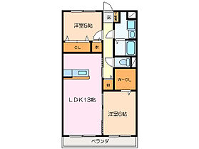 ボヌール 105 ｜ 三重県松阪市南町（賃貸マンション2LDK・1階・60.00㎡） その2