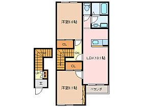 オルテンシア　アソ 203 ｜ 三重県度会郡大紀町阿曽（賃貸アパート2LDK・2階・55.14㎡） その2