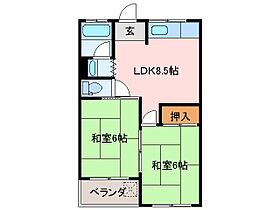 塩マンション 2 ｜ 三重県松阪市大黒田町（賃貸アパート2LDK・1階・45.00㎡） その2