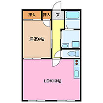 メゾン松阪弐番館 105 ｜ 三重県松阪市下村町（賃貸アパート1LDK・1階・44.24㎡） その2