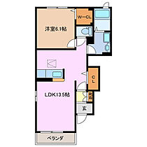 すずしの　II棟 101 ｜ 三重県多気郡明和町大字斎宮（賃貸アパート1LDK・1階・44.75㎡） その2