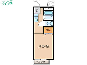 フローラルII  ｜ 三重県松阪市久保町（賃貸アパート1K・2階・12.15㎡） その2