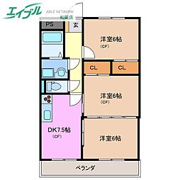 ラフィネ・ドミール 2階